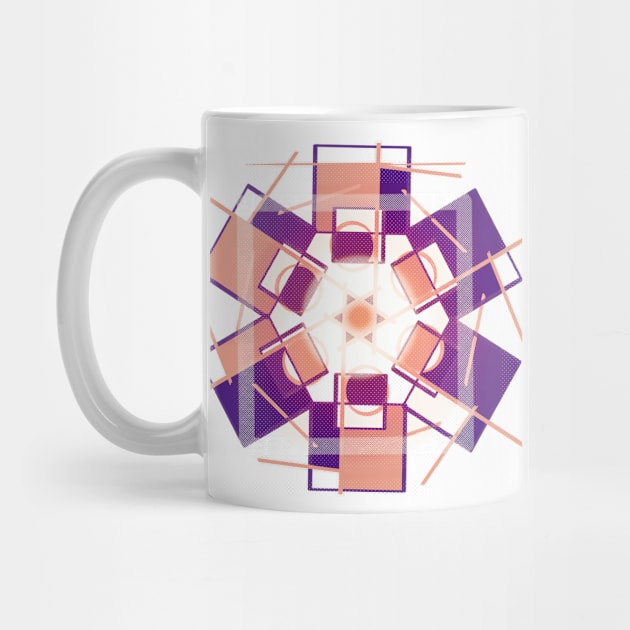 Geometric purple abstract modern by carolsalazar